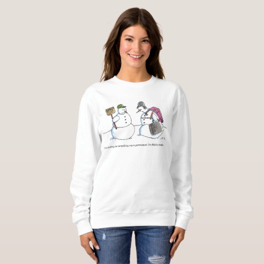 Nach Antarktika Frauen weißer Sweatshirt (Vorne ganz)