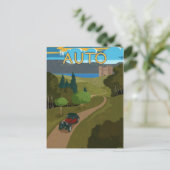 Nach Auto Postkarte (Stehend Vorderseite)