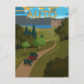 Nach Auto Postkarte (Vorderseite)
