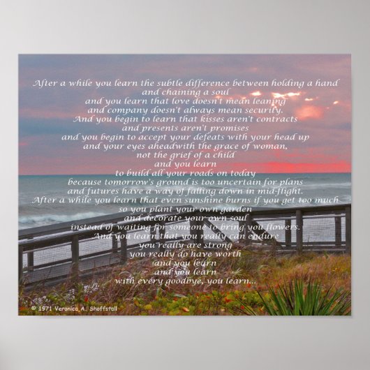 NACH AWHILE POSTER (Vorne)