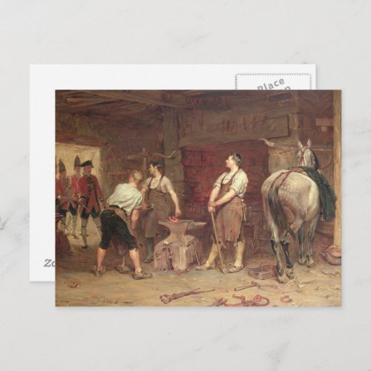 Nach Culloden: Rebellenjagd (Öl auf Leinwand) Postkarte (Vorne/Hinten)