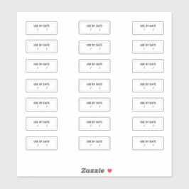 Nach Datum Aufkleber am besten vor Ablauf der Gült