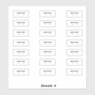 Nach Datum Aufkleber am besten vor Ablauf der Gült
