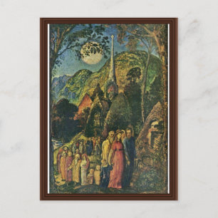 Nach dem Abend Service von Palmer Samuel Postkarte