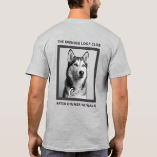 Nach dem Abendessen gehen wir mit dem Hund spazier T-Shirt