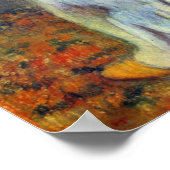 Nach dem Baden durch Edgar Degas Poster (Ecke)