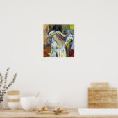 Nach dem Baden durch Edgar Degas Poster (Küche)