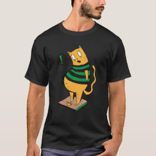 nach dem Besuch bei Oma wiegt die Katze mehr T-Shirt