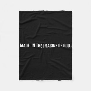 Nach dem Bild Gottes Jesus Christliche Bibel Sagen Fleecedecke