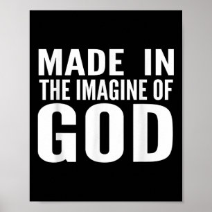 Nach dem Bild Gottes Jesus Christliche Bibel Sagen Poster