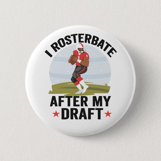 Nach dem Entwurf meines Funny Fantasy Football-Spi Button (Vorderseite)