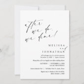 Nach dem Essen essen wir, Hochzeitsessen Einladung (Vorderseite)