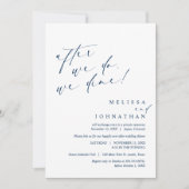 Nach dem Essen essen wir, Hochzeitsessen Einladung (Vorderseite)