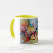 "Nach dem Fall" - ein Aquarell durch J. Fischer Tasse (Vorderseite Links)