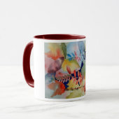 "Nach dem Fall" - ein Aquarell durch J. Fischer Tasse (Vorderseite Links)