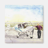 'Nach dem Flug' Magnet (Vorne)