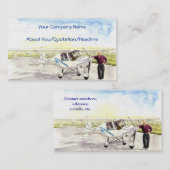 "Nach dem Flug" Visitenkarte (Vorne/Hinten)