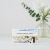 "Nach dem Flug" Visitenkarte (Stehend Vorderseite)