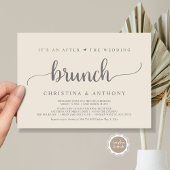 Nach dem Hochzeitsbrunch, rustikale Einladung