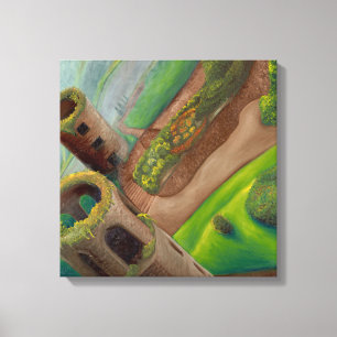 Nach dem Küssen des Blarney-Steins Leinwanddruck