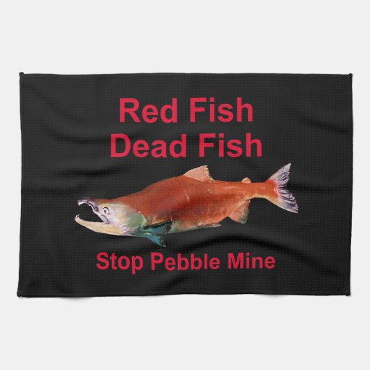 Nach dem Lachs - Stopp der Kieselmine Handtuch (Horizontal)