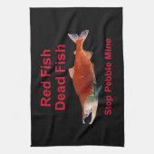 Nach dem Lachs - Stopp der Kieselmine Handtuch (Vertikal)