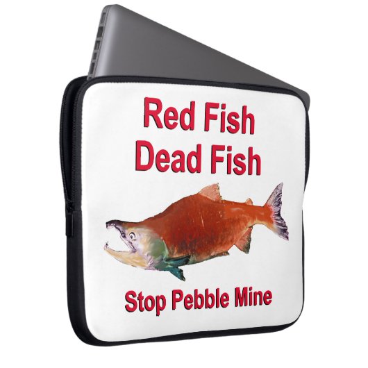 Nach dem Lachs - Stopp der Kieselmine Laptopschutzhülle (Vorne Rechts)