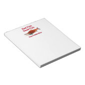 Nach dem Lachs - Stopp der Kieselmine Notizblock (angewinkelt)