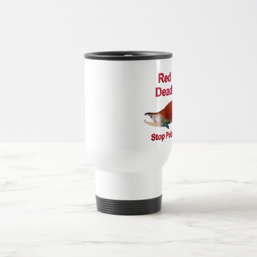 Nach dem Lachs - Stopp der Kieselmine Reisebecher (Mittel)