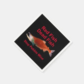 Nach dem Lachs - Stopp der Kieselmine Serviette (Ecke)