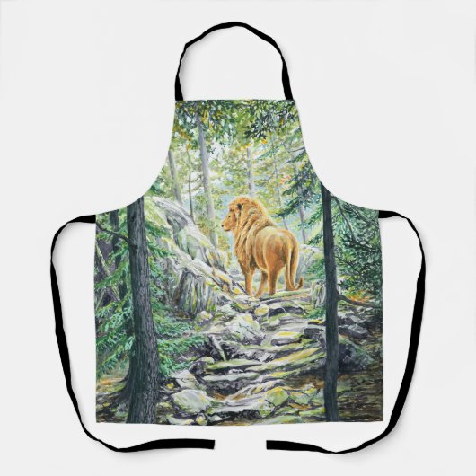 Nach dem Löwen - Schürze (Vorderseite)