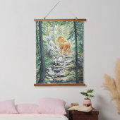 Nach dem Löwen - Wandteppich Mit Holzrahmen (Schlafzimmer)