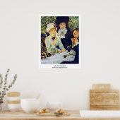 Nach dem Mittagessen von Pierre-Auguste Renoir Poster (Küche)