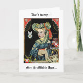 Nach dem Mittelalter kommt die Renaissance Karte (Vorderseite)