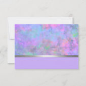 Nach dem Party Abstrakten Lila rosa Blau Silber Einladung (Vorderseite)