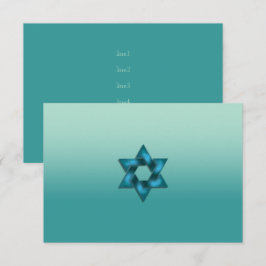 Nach dem Party Aquamarin Ombre mit Star Einladung