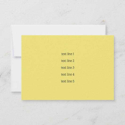 Nach dem Party Farbblock Farbe Farbe Farbe gelb Einladung (Rückseite)