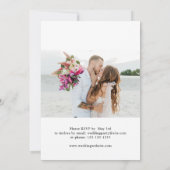 Nach dem Party Foto Hochzeit Empfang Einladung (Rückseite)