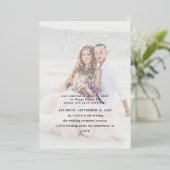 Nach dem Party Foto Hochzeit Empfang Folieneinladung (Stehend vorne)