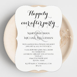 Nach dem Party Post Wedding Typografie Einladung