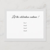 Nach dem Party Rosa Gold Lila Stern Farbe UAWG RSVP Karte (Rückseite)