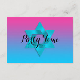 Nach dem Party Türkis zu Pink Ombre mit Star Einladung