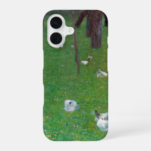 Nach dem Regen, Gartenhühner von Gustav Klimt iPhone 16 Hülle