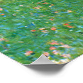 Nach dem Regen, Gartenhühner von Gustav Klimt Poster (Ecke)