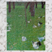 Nach dem Regen, Gartenhühner von Gustav Klimt Puzzle