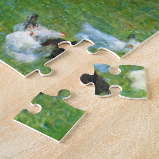 Nach dem Regen, Gartenhühner von Gustav Klimt Puzzle (Seite)