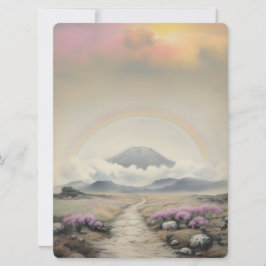 Nach dem Regen (Japanische Wasserfarbenlandschaft 