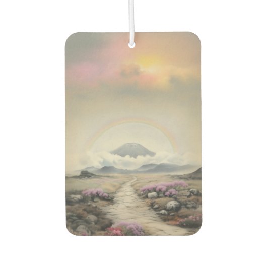 Nach dem Regen (Japanische Wasserfarbenlandschaft Autolufterfrischer (Vorderseite)