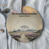 Nach dem Regen (Japanische Wasserfarbenlandschaft  Button (Beispiel)