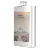 Nach dem Regen (Japanische Wasserfarbenlandschaft  Flachmann (Links)